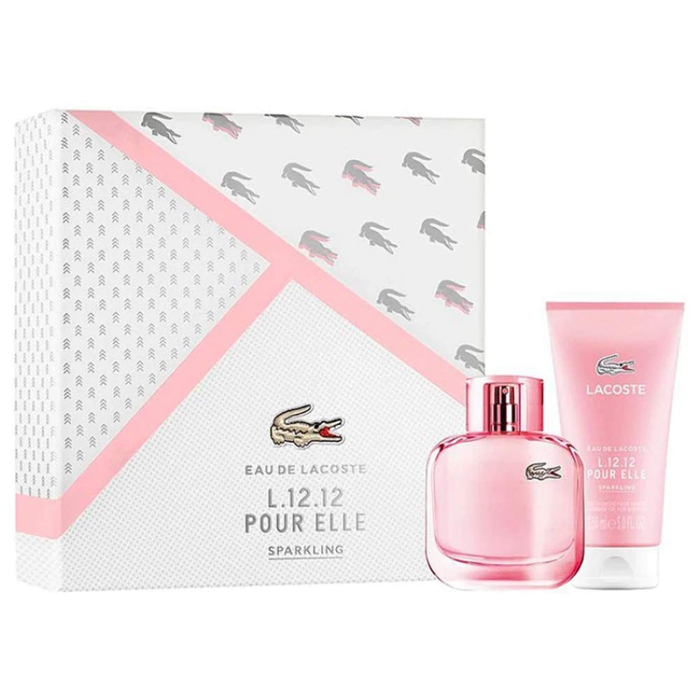 Lacoste pink 100ml gift set | Depop, image size:1000x1000
