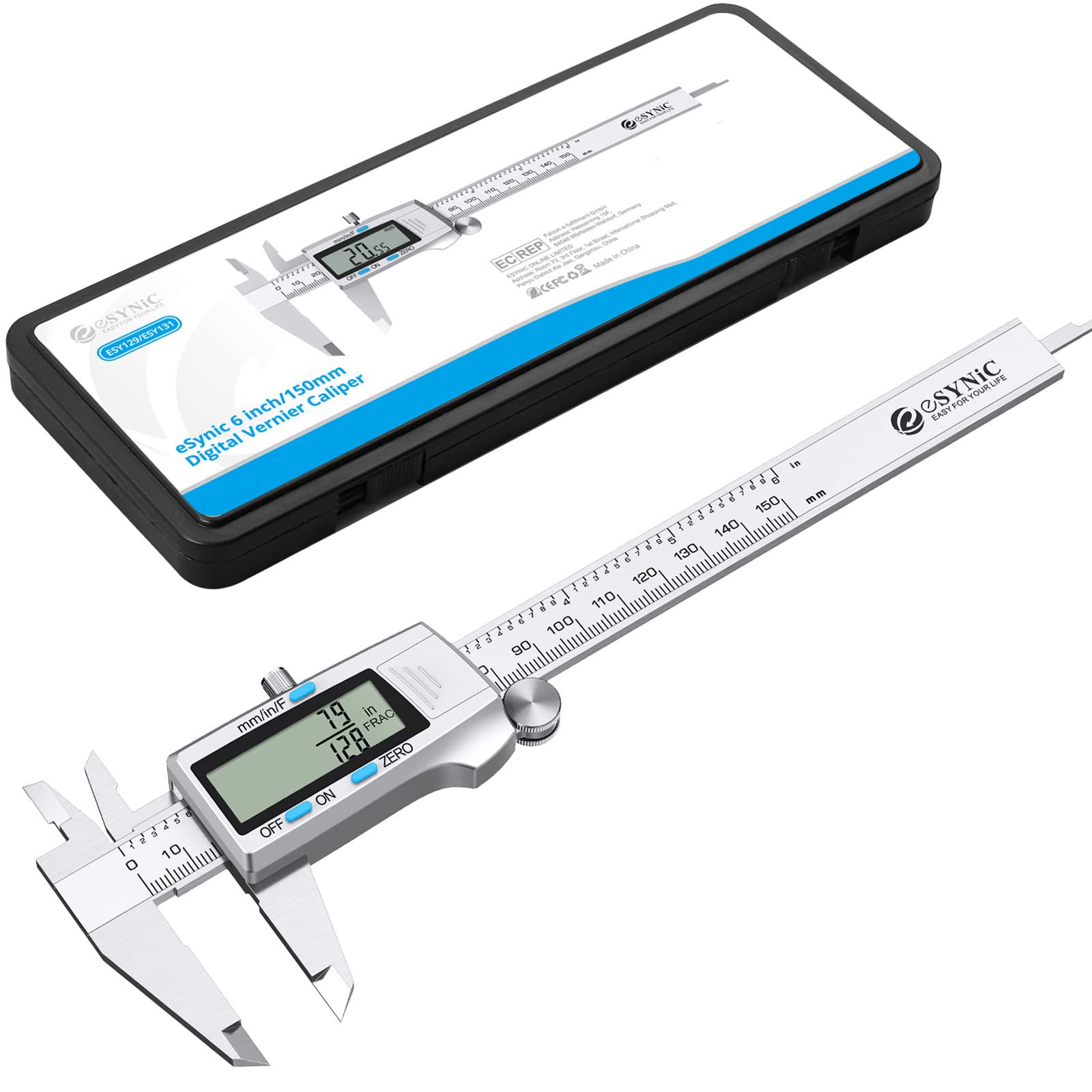 Buy eSynic 150mm Digital Caliper Stainless Steel Electronic Caliper