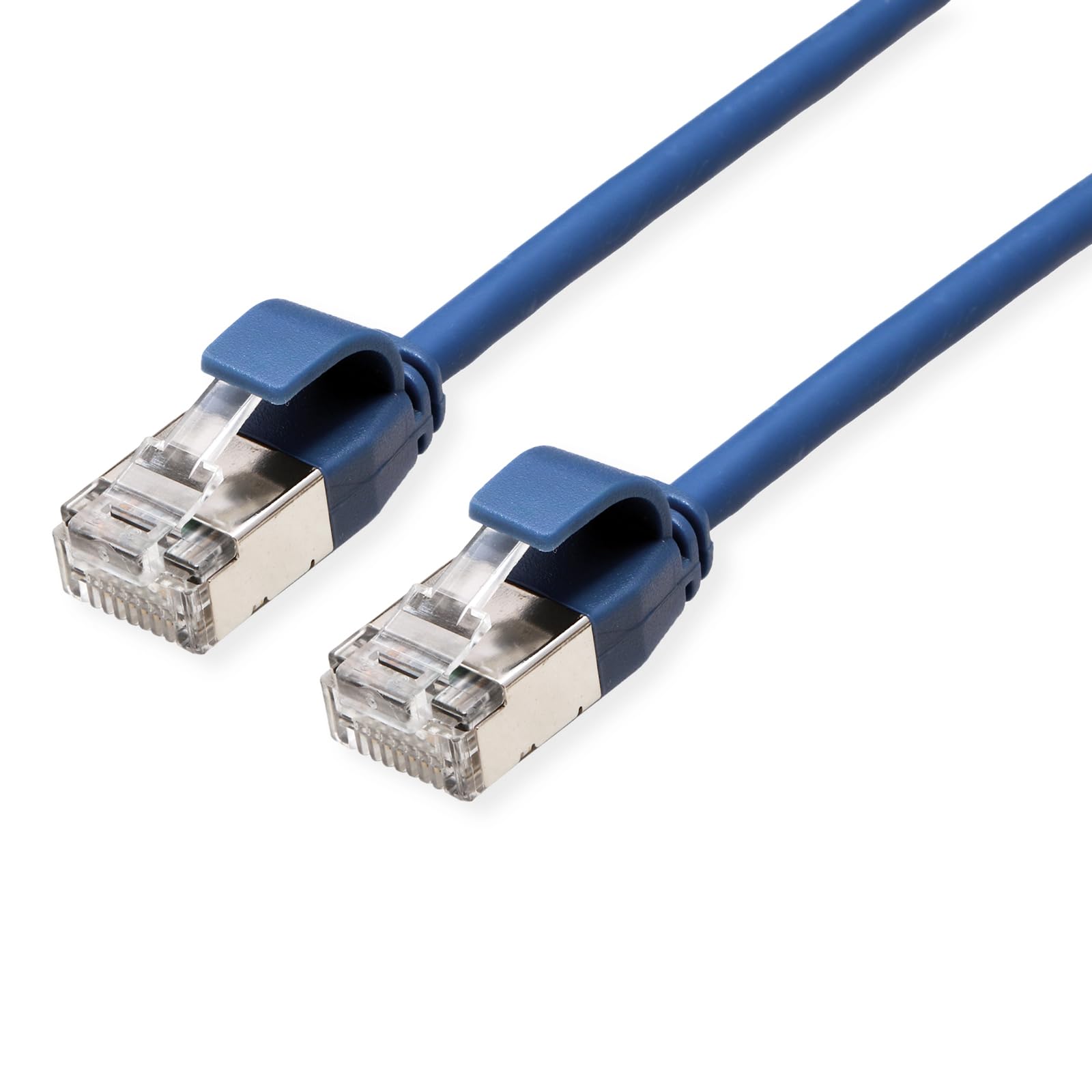 ROLINE U/FTP DataCenter Patchkabel Kat.6A (Class EA), LSOH, slim, blau, 0,5 m