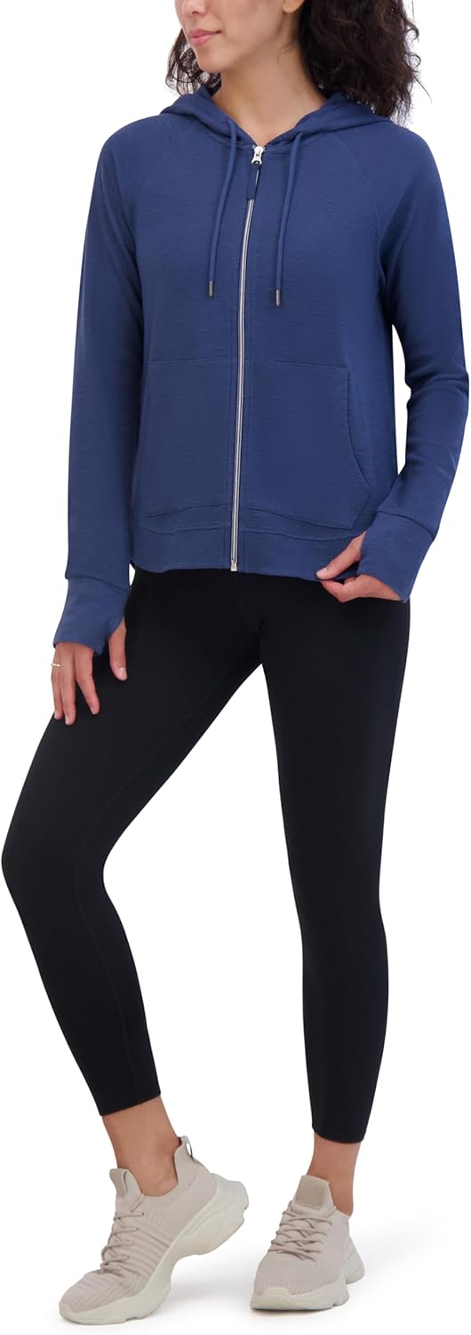 Sage Collective Women's Full Zip Hoodie – Buttery Soft Fabric, Drawstring Hood - Image 3