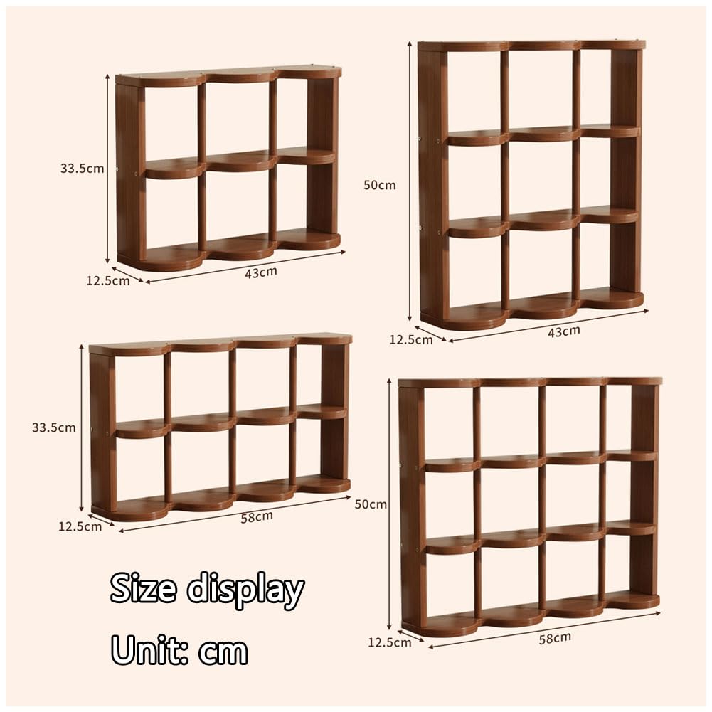6/8/9/12 przegródek stojak na kubki do kawy wielofunkcyjny drewniany uchwyt na kubek organizer idealny do domu i biura stacji kawowych oszczędzający miejsce design (rozmiar: 6 kwadratów)