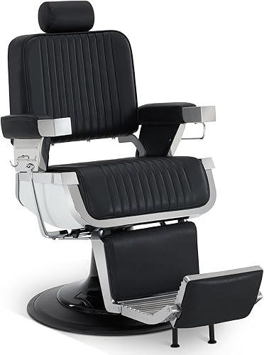 BarberPub Silla de peluquero resistente, silla reclinable hidráulica multiusos para estilista, barbería, 2008