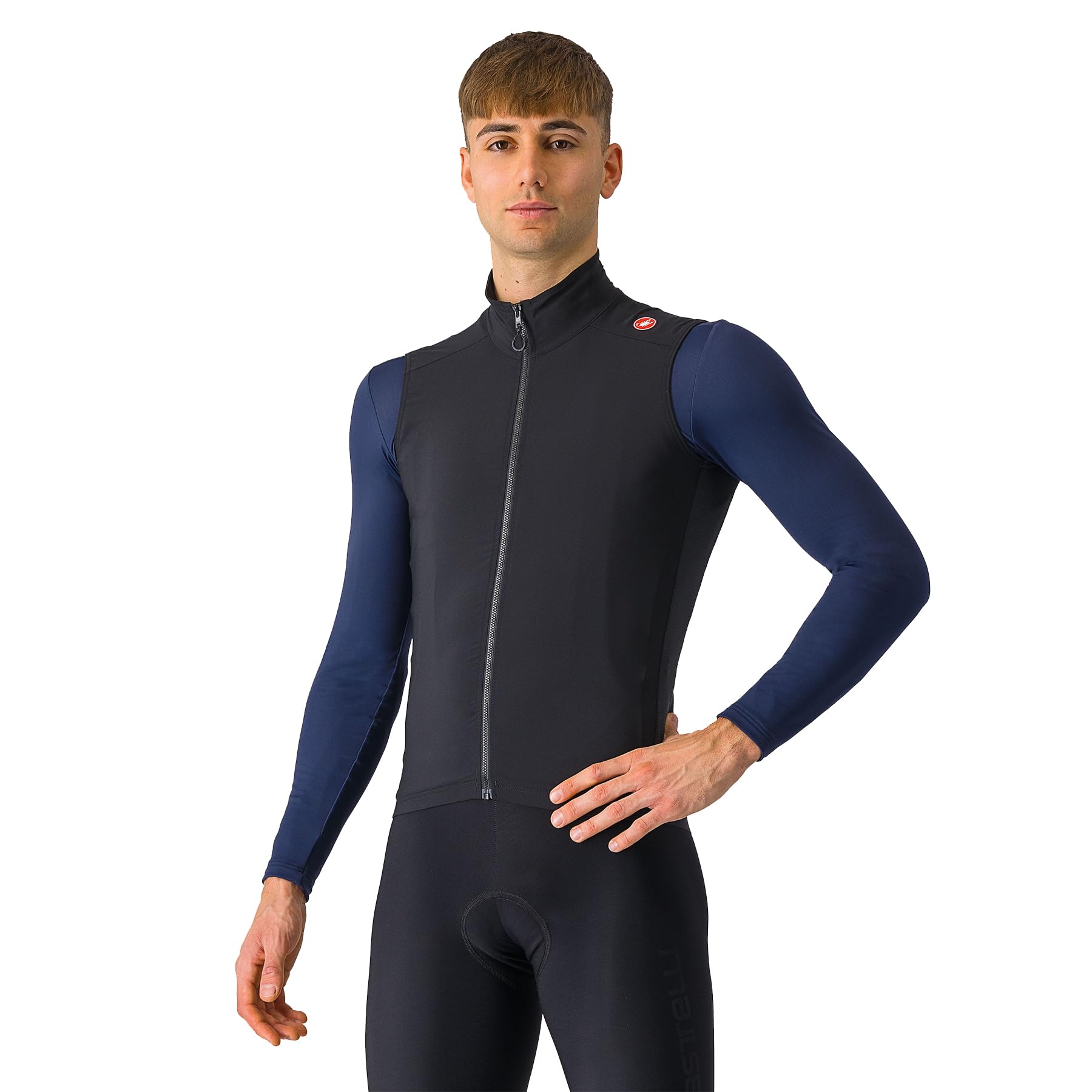 Castelli Espresso Black Vest, Size XL