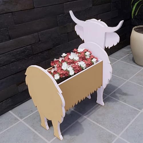 Miniatura 2 de Macetero para perros, lindas macetas con forma de vaca, gatos, cachorros, animales, macetas para jardín, divertidas plantas exteriores, contenedores
