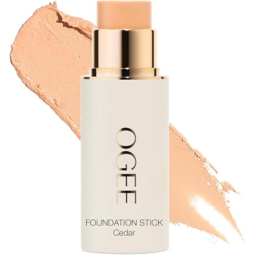 Ogee Sculpted Complexion Foundation Stick (Cedar 1.20C - Fair, Pink-Beige Undertones) Full Coverage Foundation Makeup - Instantly Balance & Even Complexion - 70% Organic Ingredients