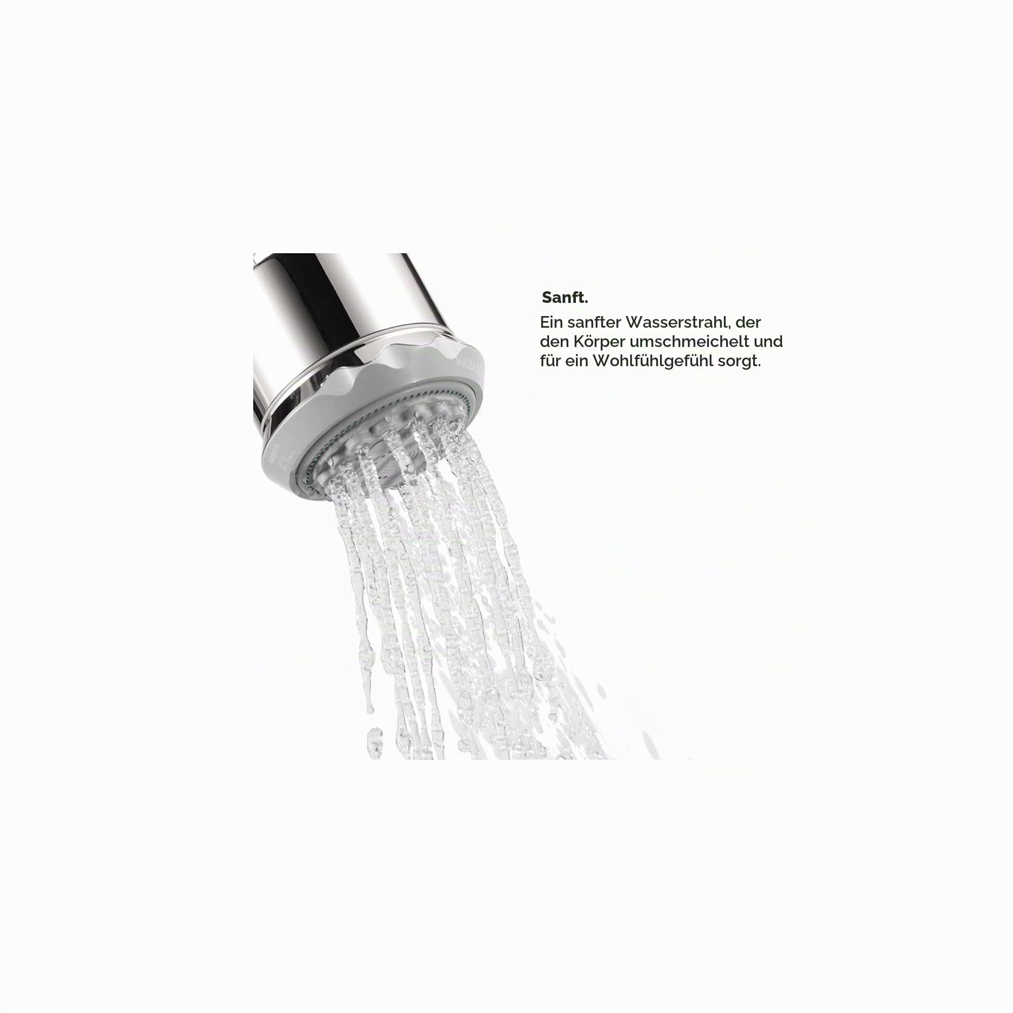 Hansgrohe HG28496001 Clubmaster Showerhead, Chrome, 4.02 x 3.54 x 3.54 inches