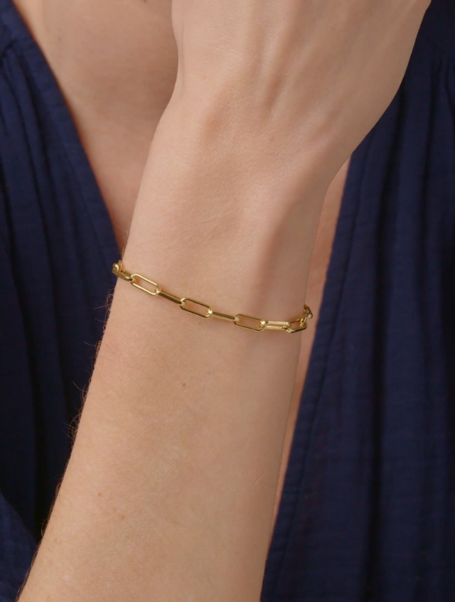 Amazon.com: gorjana - Parker Bracelet 7 1/4â€ - 18K Gold-Plated