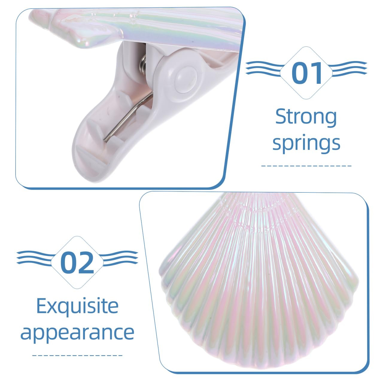 Alipis Shell Shaped Beach Towel Clips for Sun Loungers - Image 3