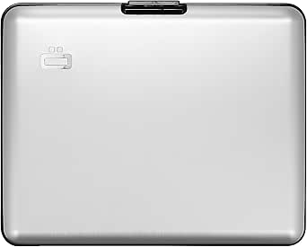 Besace-portefeuille Ogon Design En Aluminium – Gris Argent – Fabriqué En France – Neuf