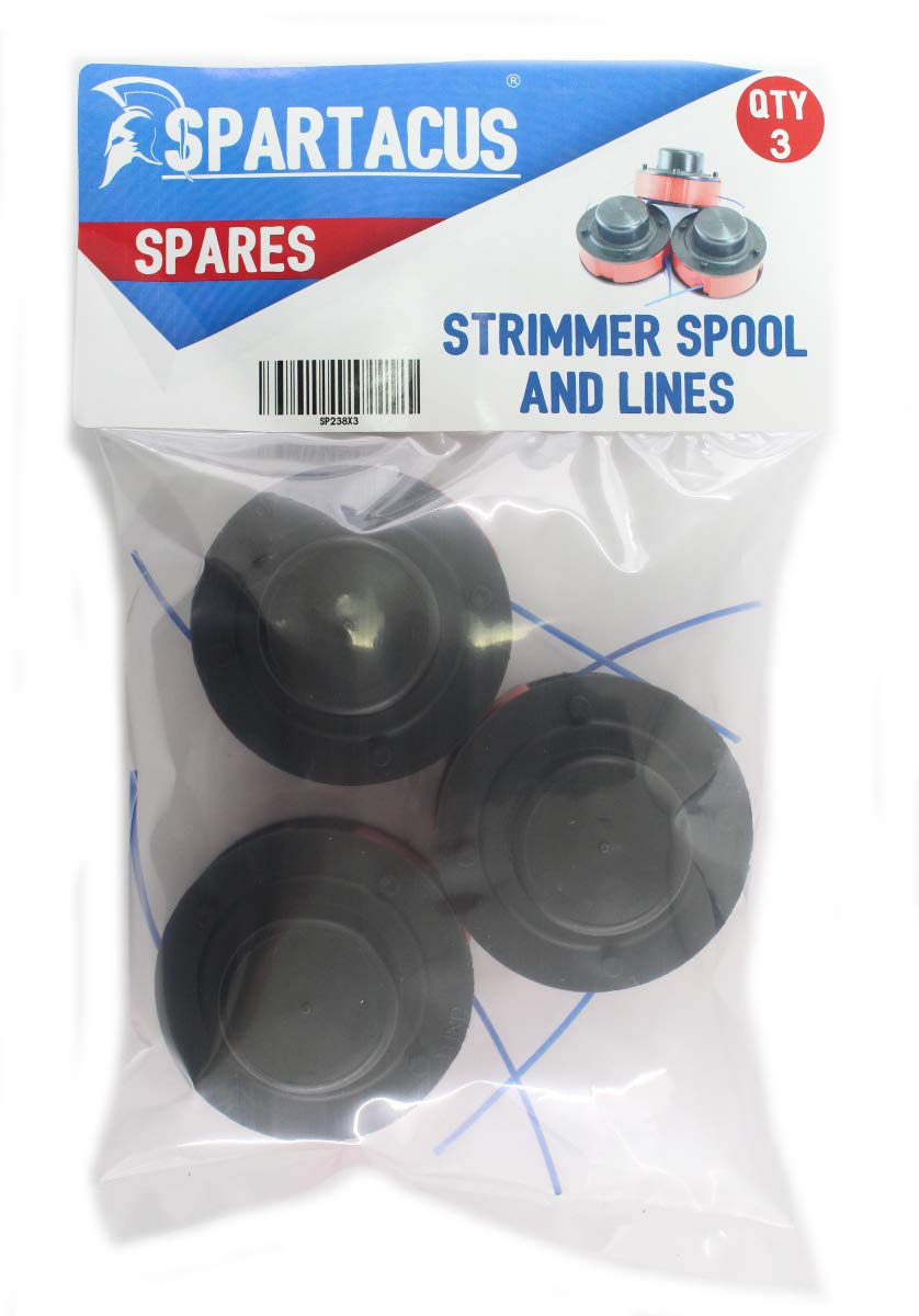 Spartacus 3x Spool and Line Fits MacAllister MGT 300 Strimmer Trimmer
