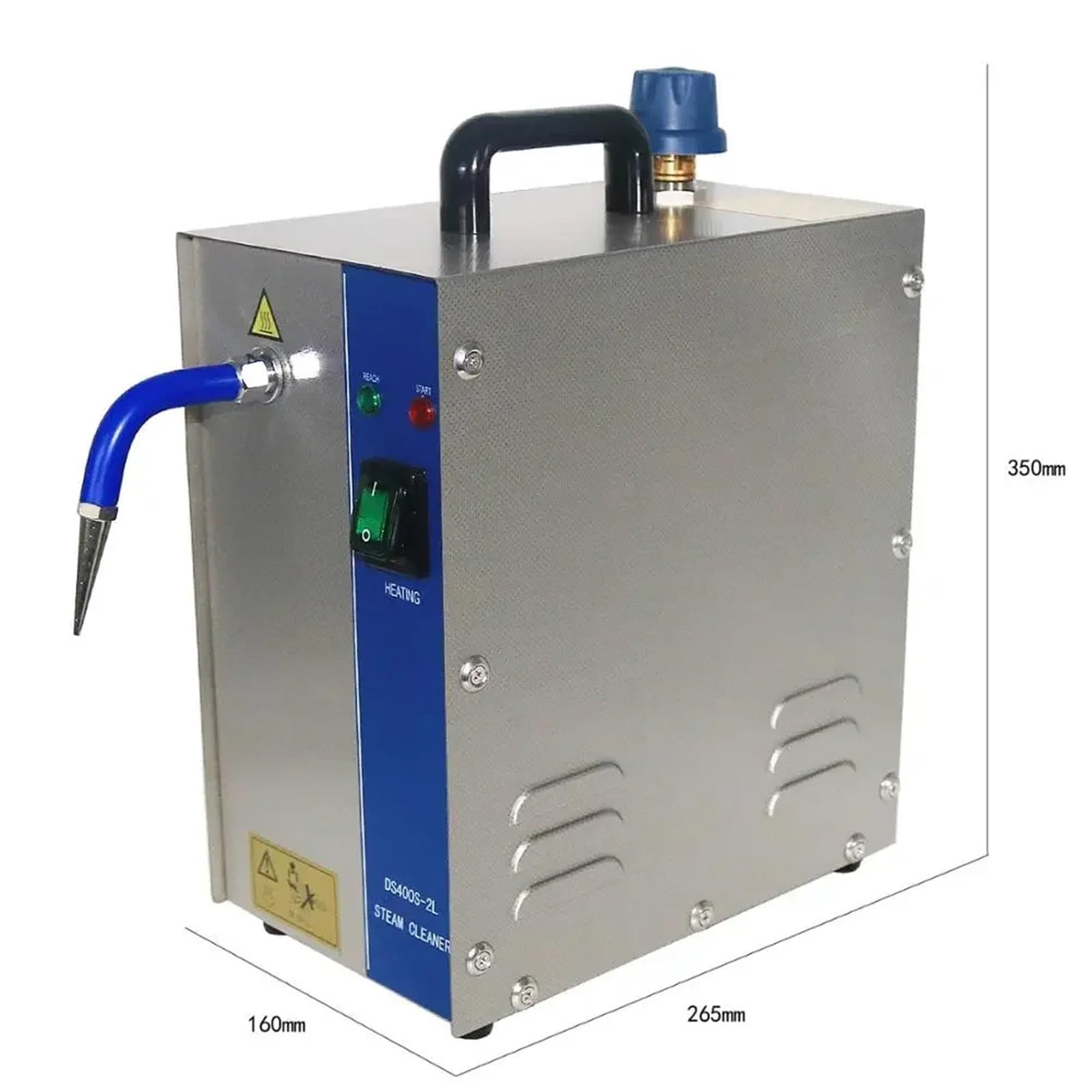 2L Goldsmith Equipment 1300W Schmuckreiniger Dampfreinigungsmaschine Gold und Silber Edelstahl