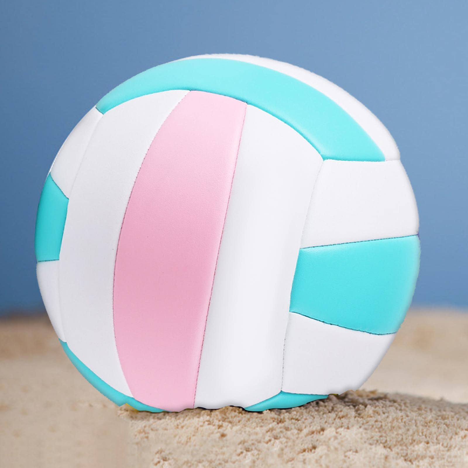 Volleyball Ball de Volley Souple Ballon de Jeu Extérieur Ballon D'Entraînement Compétition Cuir PU Matériau Imperméable Adapté Aux Adultes Enfants Loi