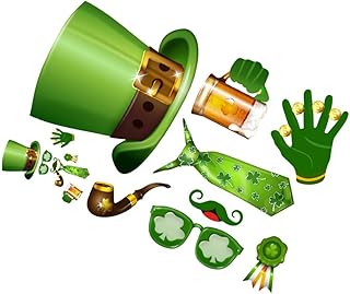 Amosfun 1Pc Ímãs De Geladeira Irlandeses Adesivos De Janela De São Patrício Adesivos De Para Janela Decorações Do Dia De São Patrício Decorações De Janela Decalque De Janela