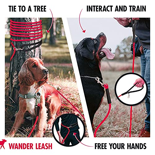 Tuff Pupper Heavy Duty 30 Foot Long Rope Leash for Dogs | Dog Recall Training Leash | High Visibility Strong Climbing… - Image 7