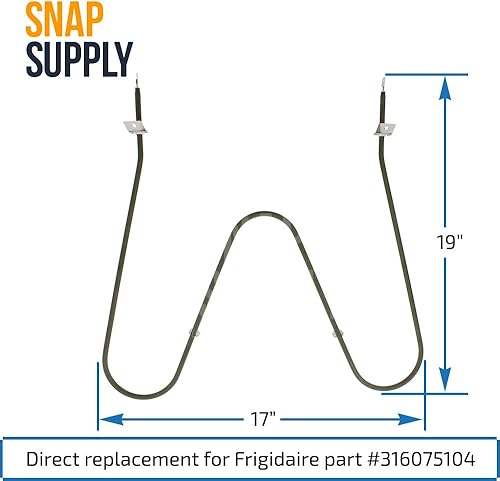 Miniatura 4 de PRYSM 316075104 Elemento de horno compatible con Electrolux, Frigidaire, Gibson, Kelvinator, Westinghouse, repuesto para 316075103, 316282600,