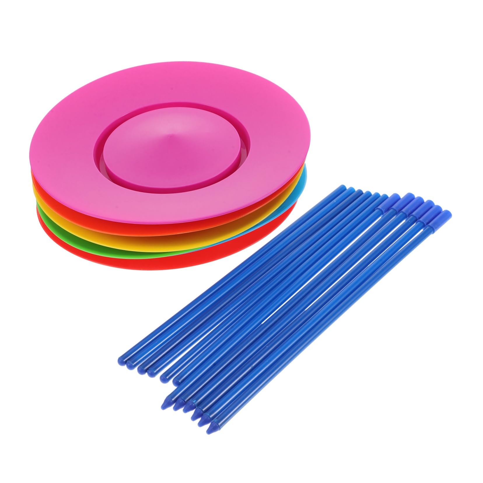 ERINGOGO Halloween Party Favors 6 Pack Spinning Plate Toys Juggling Plates Sticks for Boys and Girls Adults