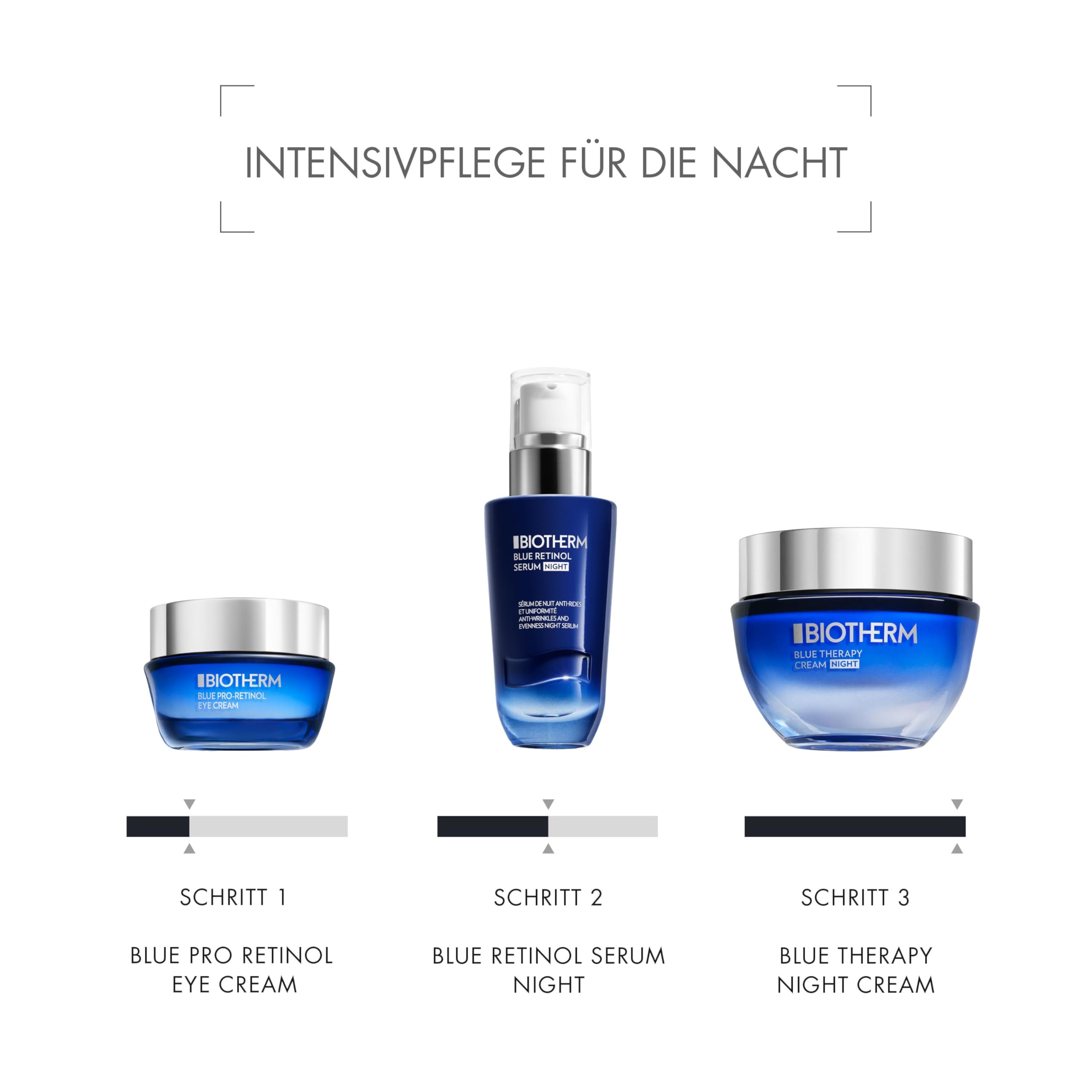Biotherm Blue Therapy Night Cream, regenerierende Anti Falten Creme für die Nacht, Nachtcreme mit Algenextrakt, feuchtigkeitsspendende Anti Aging Nachtpflege für ein gestrafftes Hautbild, 50 ml