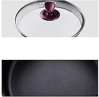 Vista 8 de Wok Sartén para salsas de vidrio, sartén antiadherente para freír con leche, olla multifunción (color : un color)