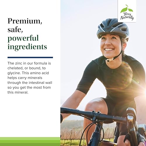 Miniatura 5 de Terry Naturally Zinc Plus Selenium - Immune & Respiratory Health Supplement - Mineral Supplement with Zinc Bisglycinate Chelate - Formula with