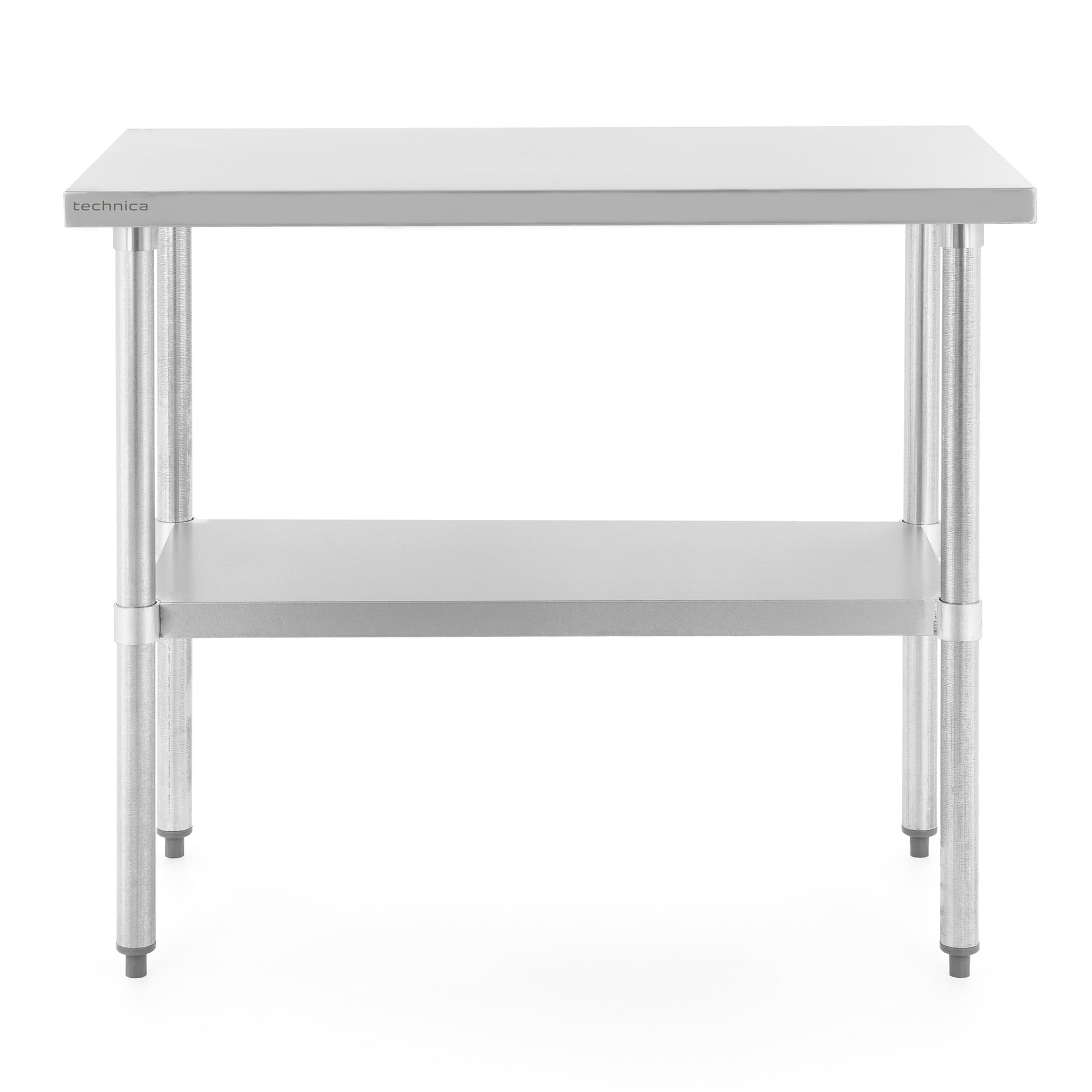 TECHNICA Edelstahl Arbeitstisch Küche 140x60x85 cm, Arbeitstisch Werkstatt