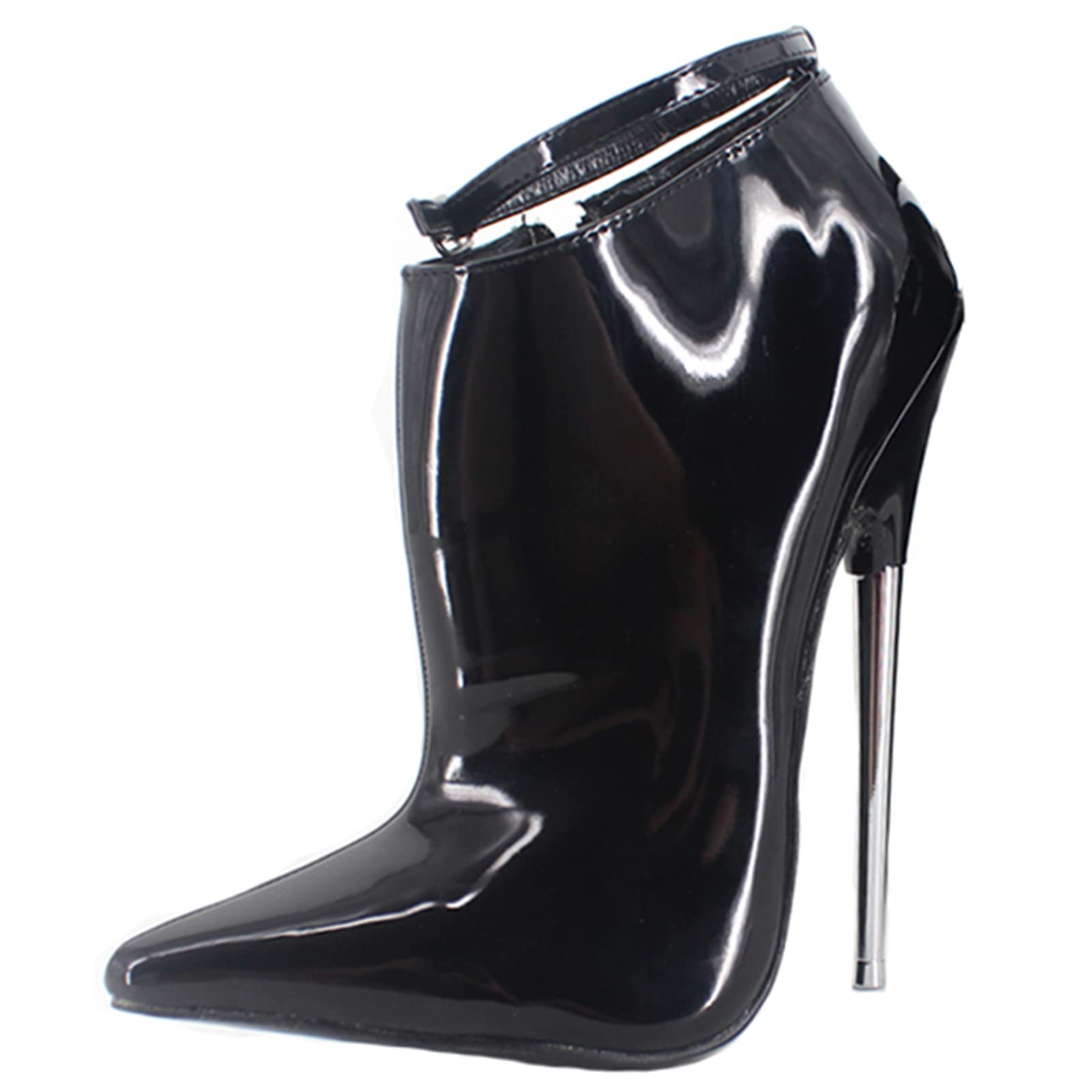 BeAUZQ 7inch Unisex Herren Damen High Heel Sexy Spitz Stiefeletten Party Braut Prom Schuhe Stripper Nachtclub Tanzschuhe