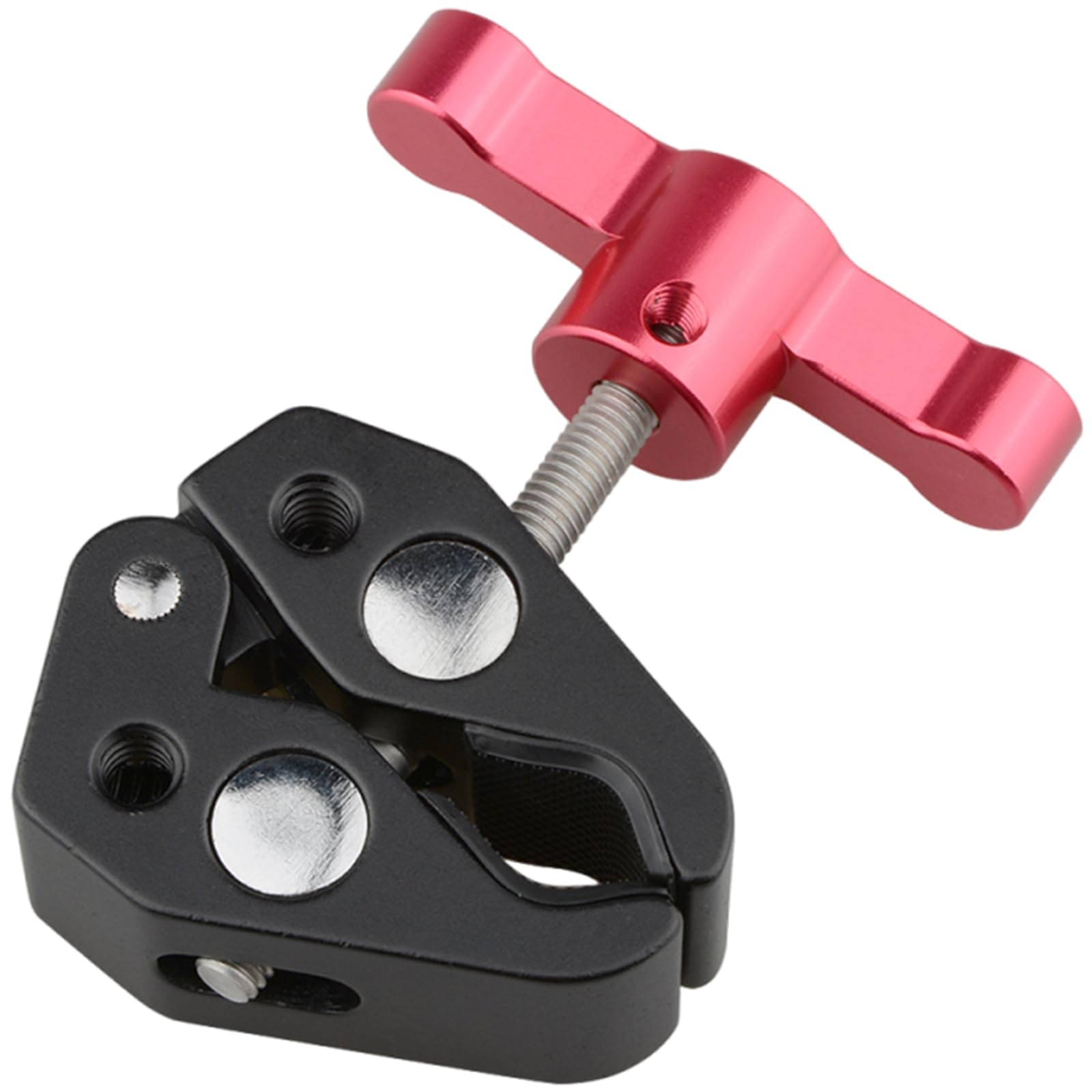 Abrazadera de aluminio con rosca de 1/10.2 cm-20 y 3/20.3 cm-16, abrazadera de clavado de aluminio para accesorios de fotografía, accesorio de equipo