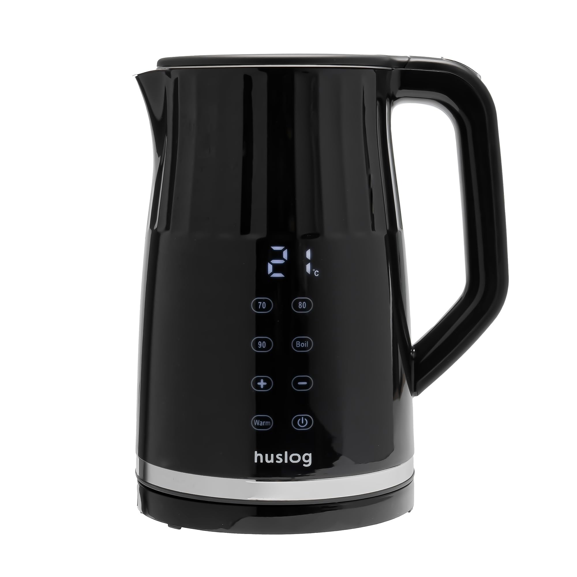Bollitore elettrico da 1,7 l, 2200 W, con controllo della temperatura e pannello touch, design retrò, display LED, 4 programmi, 13 livelli, Keep Warm 2h, Cool Touch, acciaio inox 304, senza BPA
