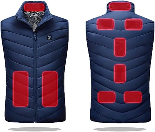 Miniatura 8 de oelaio Heated Vest for Men Women 2023 Fashion Heated Vest with 9 Heat Zones Electric Vest Winter Warm Jacket with Pocket