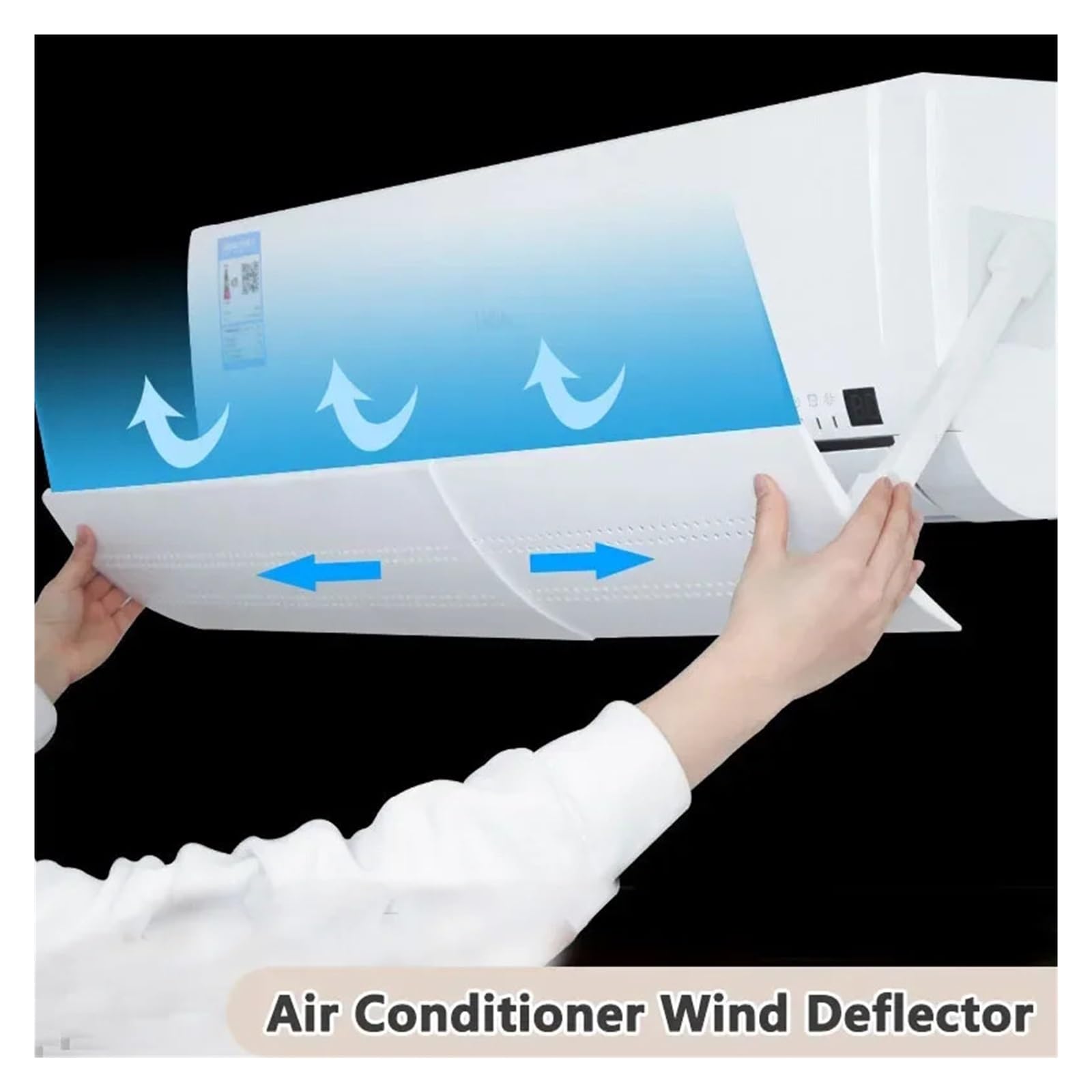 Deflector Aire Acondicionado Scalable Air Conditioning Windshield, Anti-Direct Blowing Universal Air Outlet Baffle, Household Air Conditioner Wind Deflector(A)