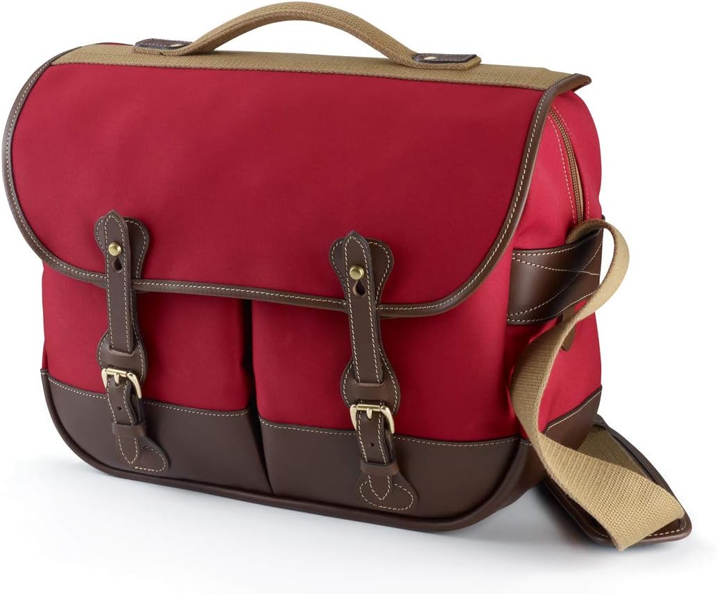 Billingham Eventer Camera/Laptop Bag (Burgundy Canvas/Chocolate Leather) Electronics