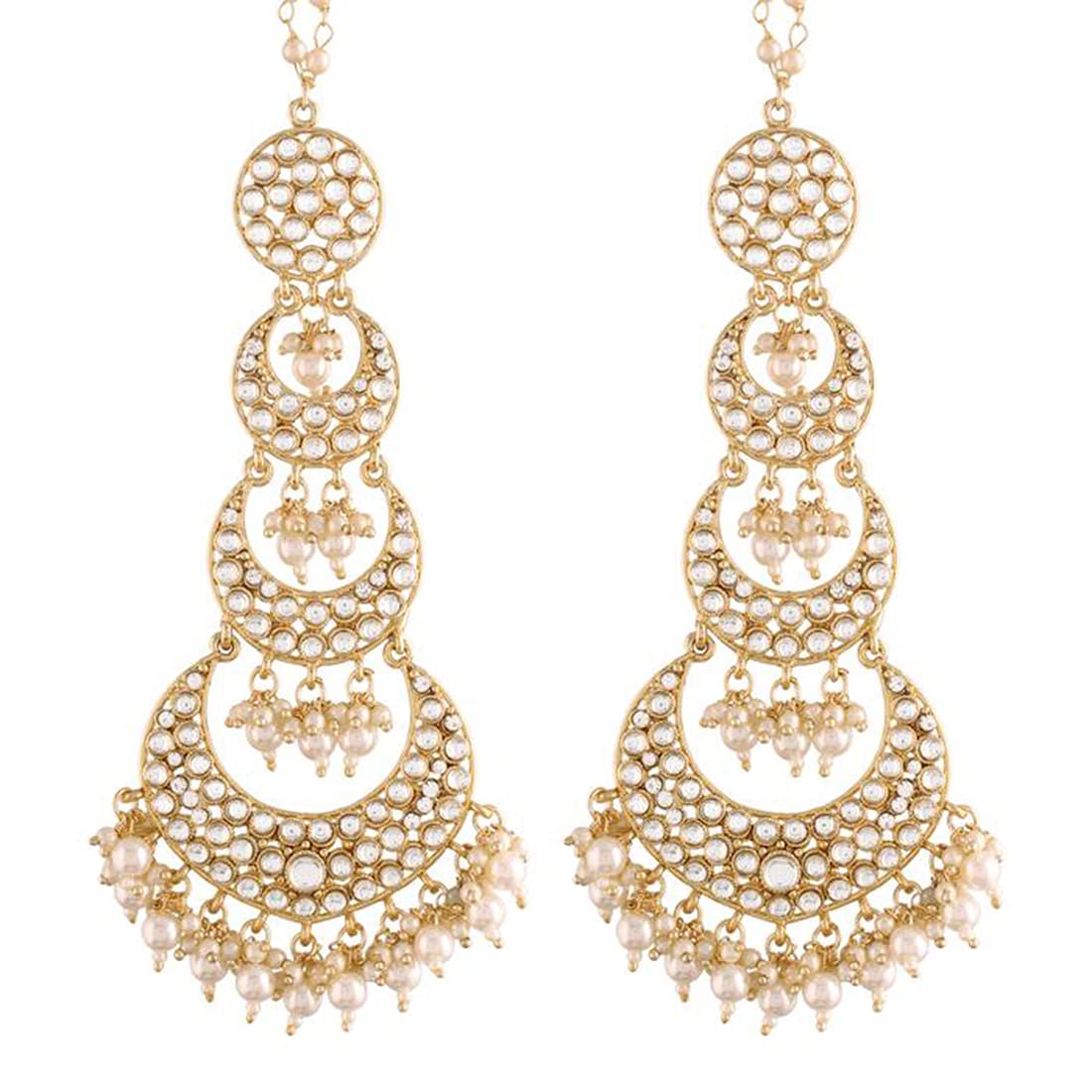 See full amazon price history chart for Peora Gold Plated Kundan Pearl Studded Long Chandbali Earrings for Women Traditional Jewellery Peora Gold Plated Kundan Pearl Studded Long Chandbali Earrings for Women Traditional Jewellery (B09CMCX9HR) Amazon Price History, Amazon Price Tracker