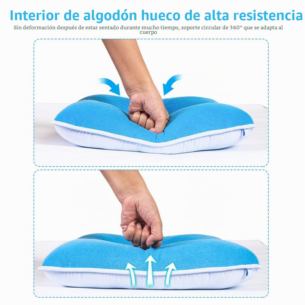 MESINURS Almohada de Dona, cojín de Cama antidecúbito, Almohadilla de Lactancia de presión postoperatoria para Personas postradas en Cama, Ancianos, discapacitados, Embarazadas (15 x 15 Pulgadas,