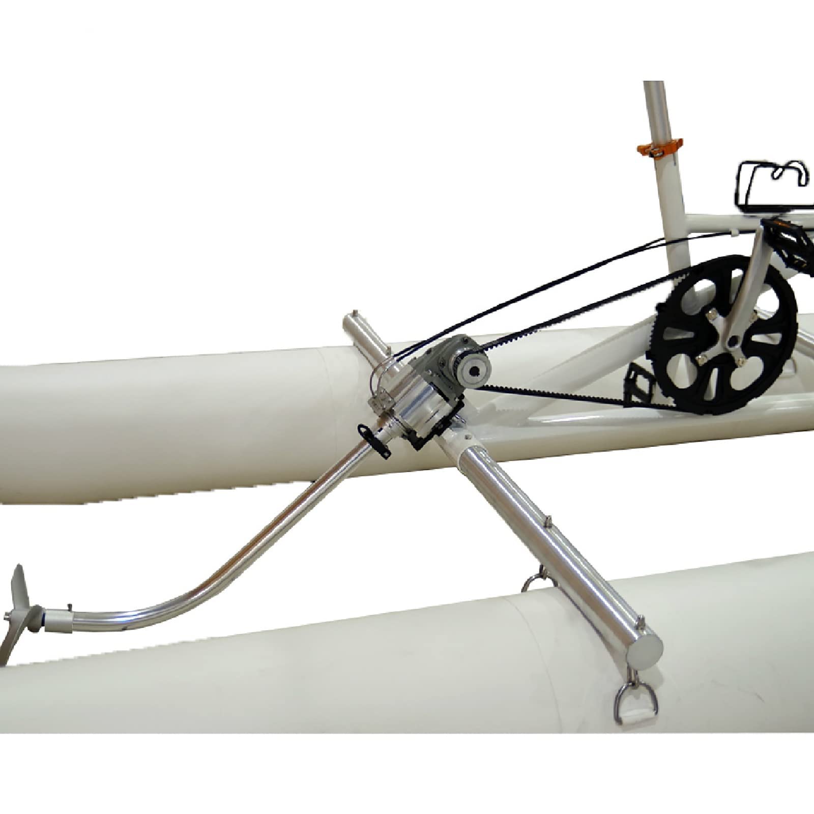 Nadmuchiwana łódź na rower wodny, kajak z pedałami do jeziora, rower morski do sportów wodnych, turystyka, kajak rowerowy cardio na kemping