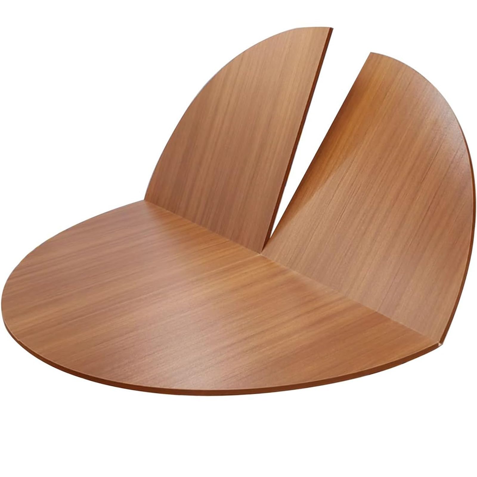 Majiclovie Large Round Foldable Table Top Only, Solid Wood Round Folding Table Top Extender Semi-FoldableTabletop Circle Wooden No Legs Temporary