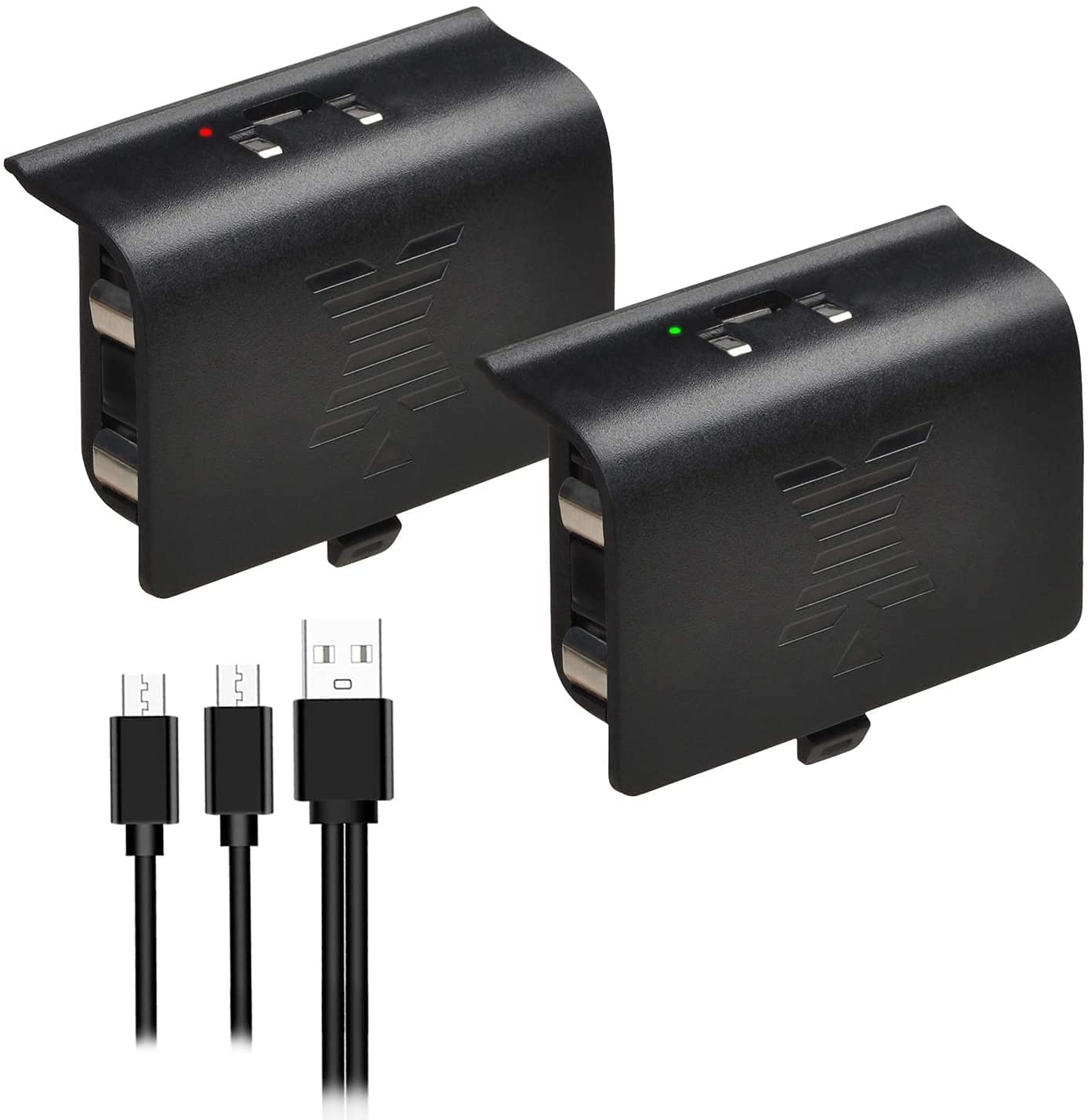 Pickle Power Batterie Rechargeable avec câble de Charge Micro USB 2 en 1 pour Xbox One/One S/One X/One Elite (Pas pour Xbox Series X|S)