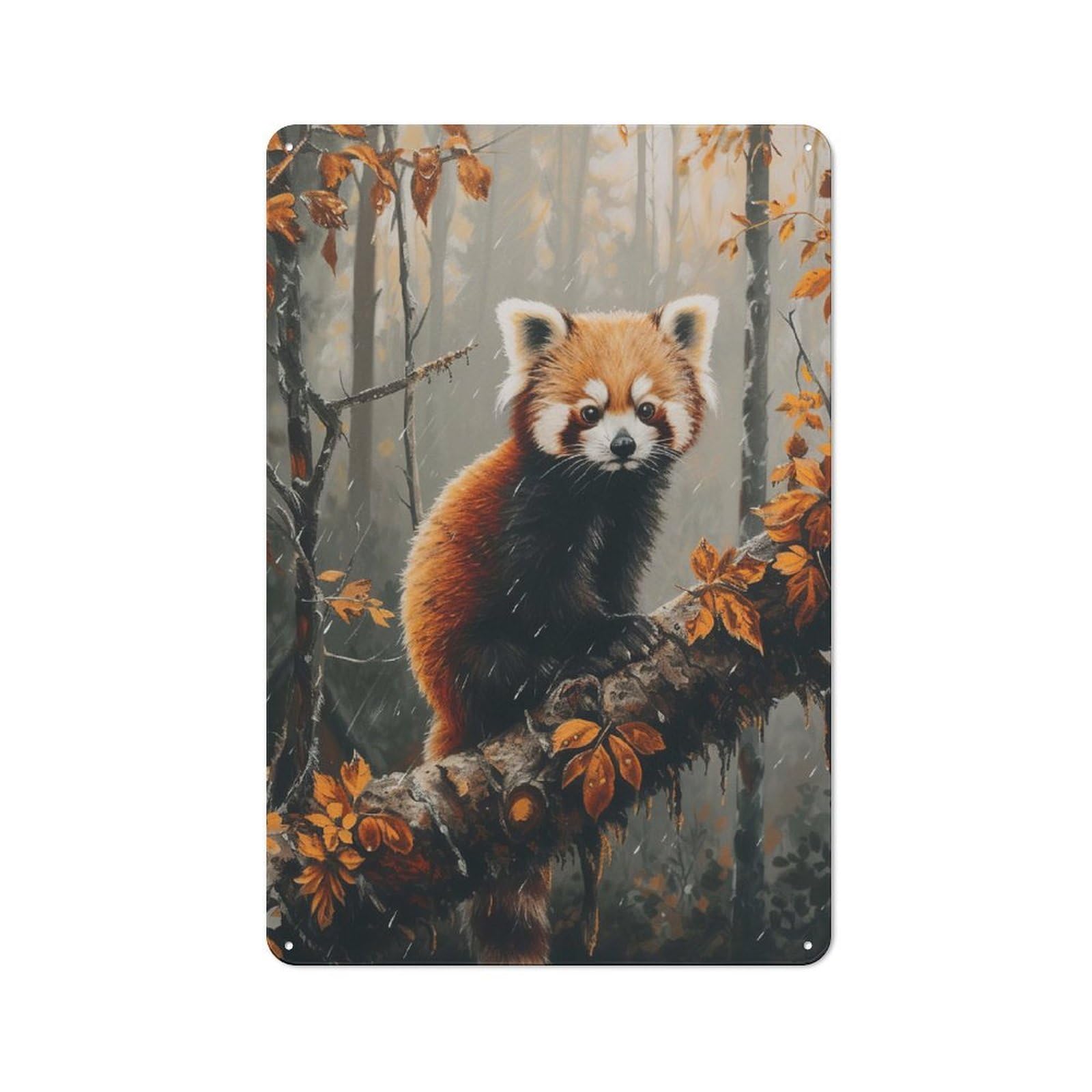Junmoney Style-10 Creative Autumn Mists Guardian Office Metal Sign 30X20cm, Study Room Decor For Workspace, Cafe, Shop Or Desk Area