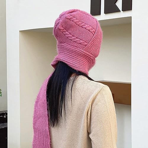 Miniatura 5 de Gorro de punto con forro polar suave y elástico para invierno