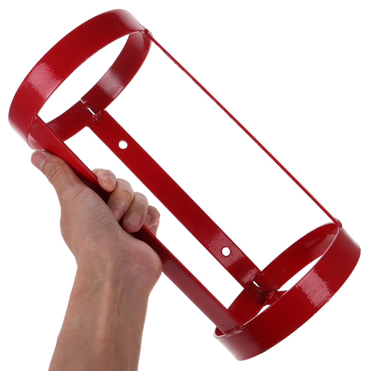 Abaodam Support de Fixation Montage Mural Sécurisé et Solide pour Extincteur en Fer Rouge Design Compact et Polyvalent pour Véhicules et Bus