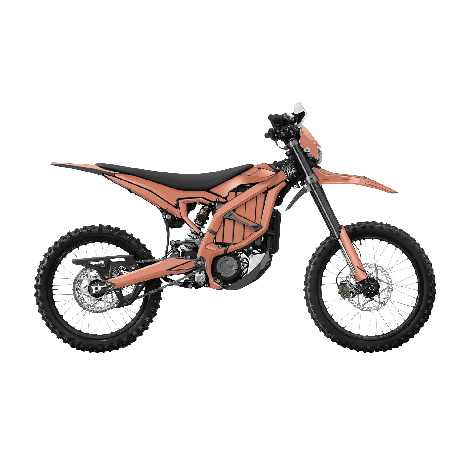 Surron Ultra Bee Graphics Kit Wrap - Solid Peach - Sur-Ron Skin - Premium 3M Vinyl Protective Wrap Decal Cover - Easy to Apply | Crafted in The USA by MightySkins