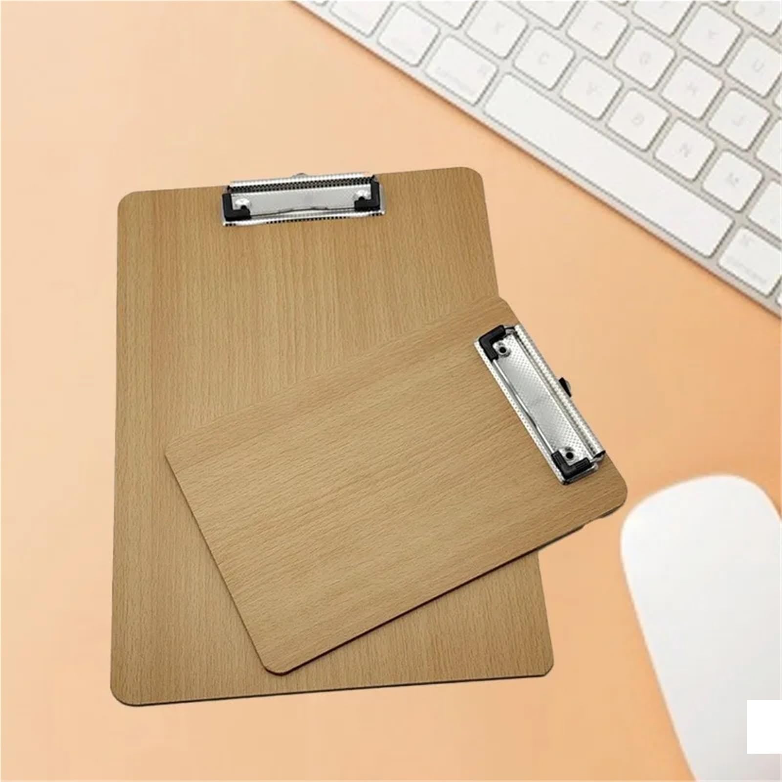 3PCS Zwischenablage Verdickte Holzbrett Clip Holz Schreibmatte Bord Test Papier Daten Ordner Einfache Und Praktische Fürs Büro(A4)