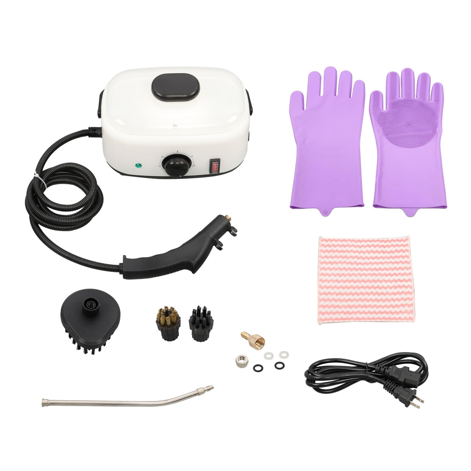 findmall 2500W High-Pressure Steam Cleaner 1500ml Portable Steamer for Cars Bathrooms and Upholstery Cleans Grime, Grease, Stains