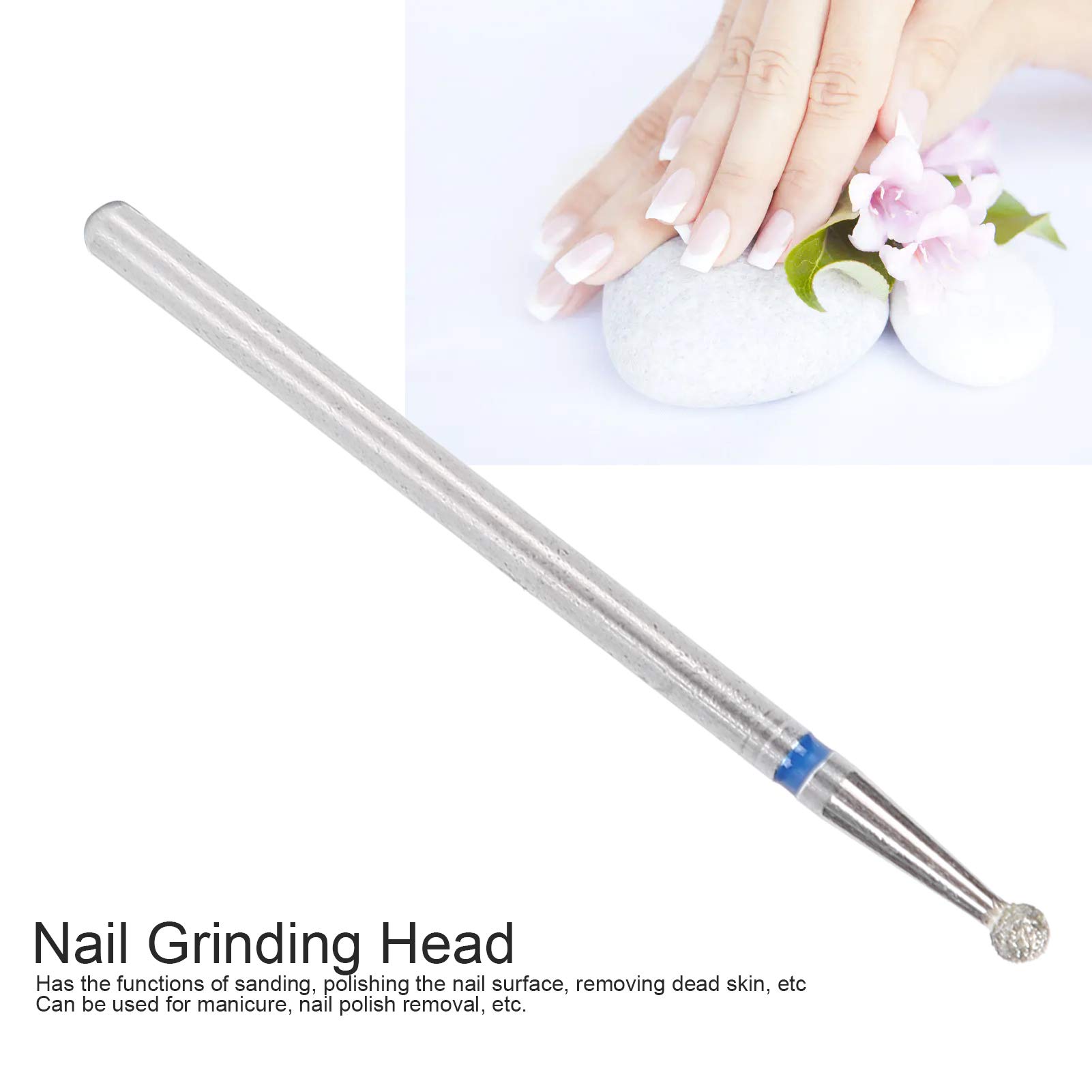 50 Pièces de Forets à Ongles en Forme de Boule, Ensemble de Forets de Manucure en Diamant, Accessoires de Coupe-Ongles Professionnels pour Ongles en Acrylique, Manucure, Perceuse