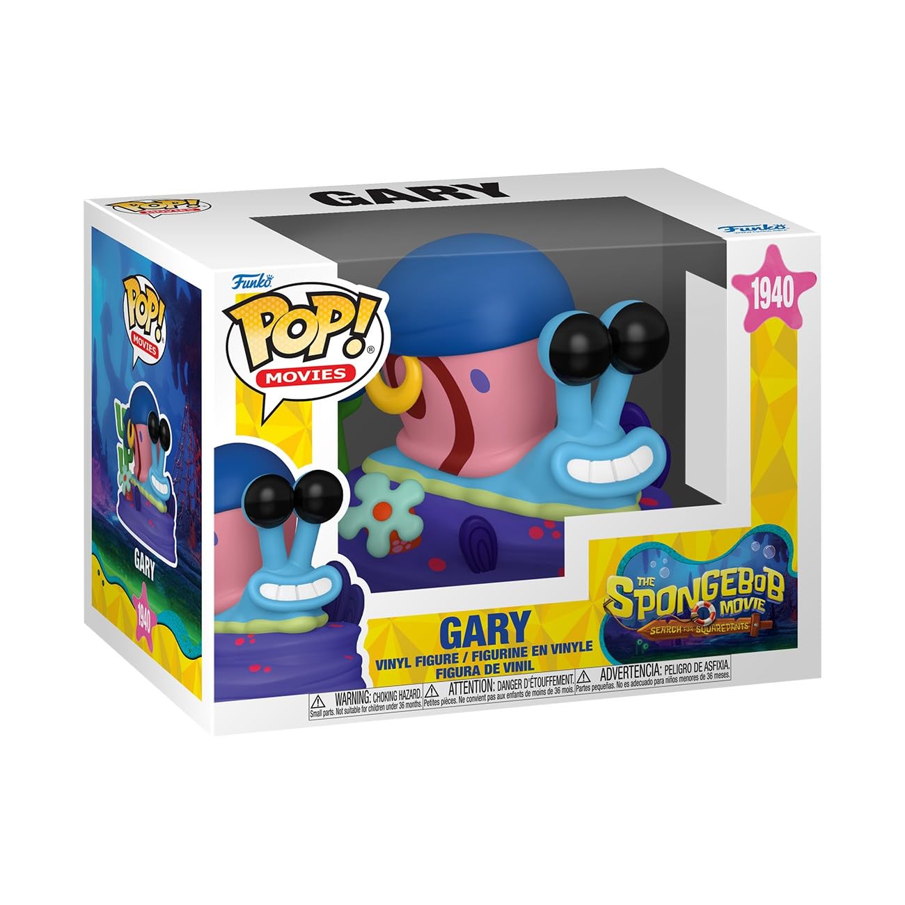 Funko Pop! Movies: The SpongeBob Movie - Gary - Collectable Vinyl Figure - Gift Idea - Official Merchandise - Toys for Kids & Adults - Cartoon Fans - Model Figure for Collectors