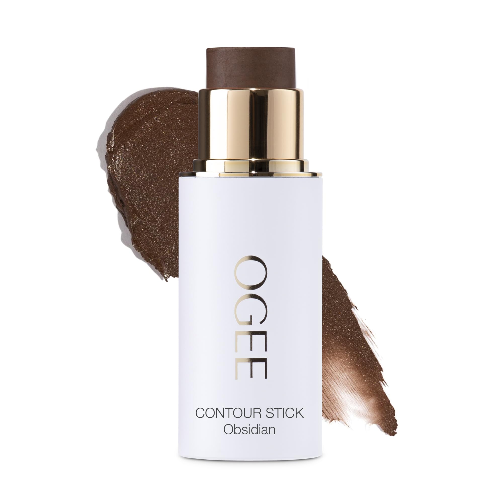 OgeeSculpted Face Stick (OBSIDIAN - MATTE DEEP BRONZE) Certified Organic Bronzer Stick & Contour Makeup - Multi-Use Bronzer Stick for Face