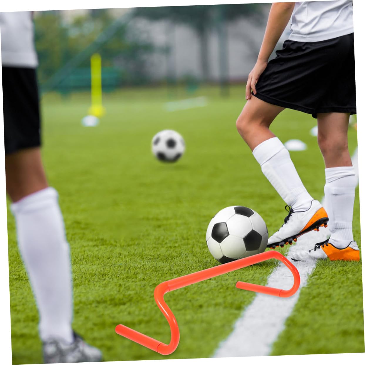 SUPVOX 4pezzi Ostacoli per Ragazzo Ragazza all Aperto per Allenamento velocità Attrezzatura Antiscivolo per Pista e Sport Prescolari