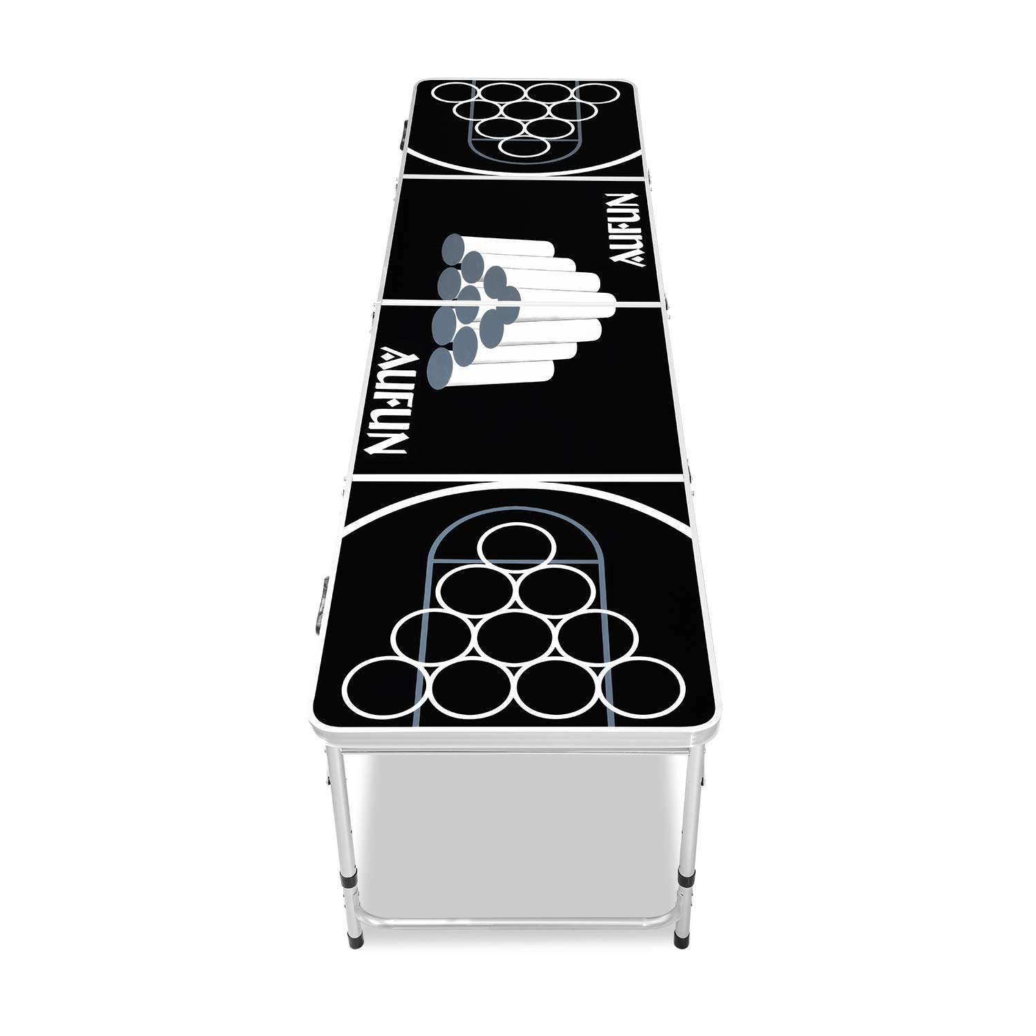 FIVMEN Beer Pong - Set di 100 tazze e 5 palline per giochi di bere, giochi di festa, giochi di lancio e giochi classici