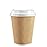 GUSTO Comfy Package [12 oz. - 50 Sets] Insulated Kraft Ripple Paper Hot Cups, Disposable Coffee Cups With Lids - Ideal for Hot Beverages, Travel, and Office Use