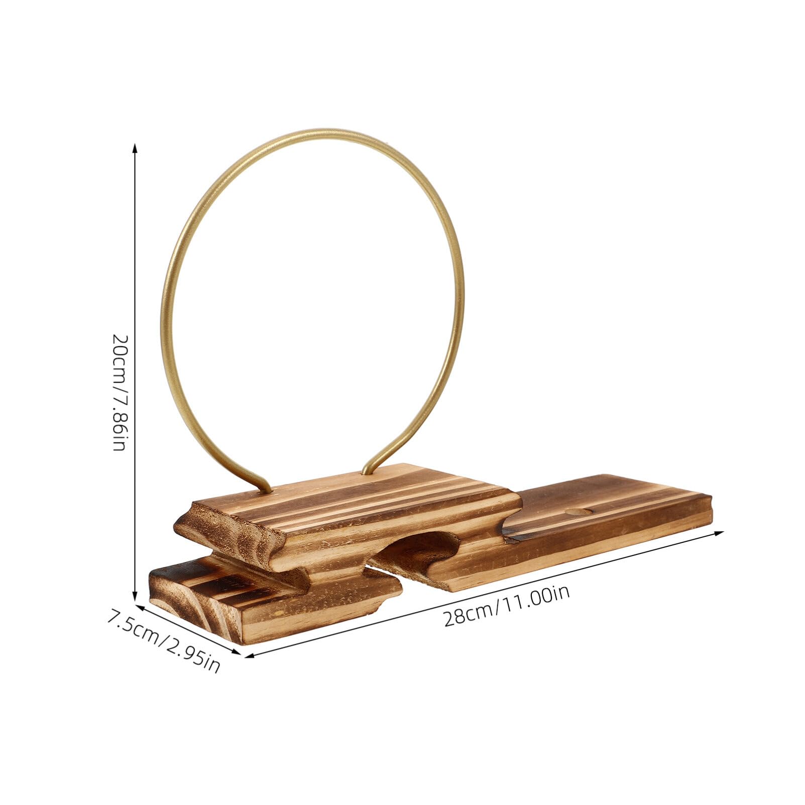 Luxshiny Portaincienso De Cono De Reflujo con Base De Madera para Decoración Zen De Oficina y Hogar Soporte para Incienso Mesa Adorno De Estilo Clásico