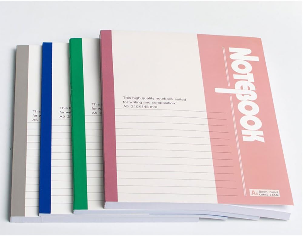 Travelers Notebooks-30 Sheets 4 Notebook Journals Lay Flat Binding A5 Size NoteBook Fabric Cover Office Product