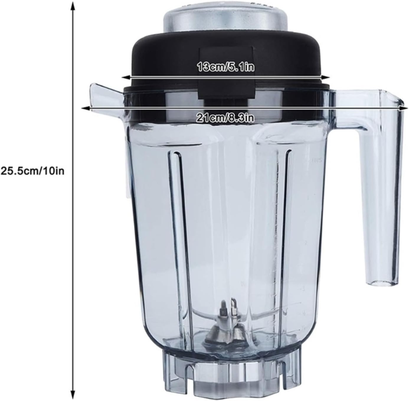 Cup Blender Container Mixer Container Cup Blender Container With Blade Lid Plastic Material，Compatible For Vitamix，32OZ Blender(5pcs)